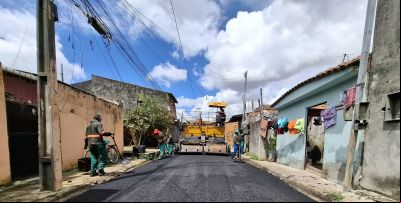 notícia: "Comunidade Todos os Santos" recebe pavimentação e vê transformação na infraestrutura