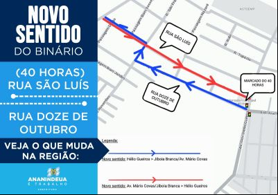 notícia: Ruas do bairro 40 Horas am a ter novo fluxo de veículos a partir de segunda (28)