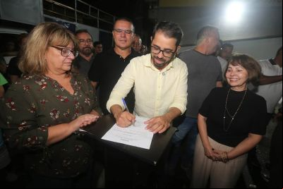 notícia:  da Ordem de Serviço marca início da requalificação de ruas no bairro da Guanabara